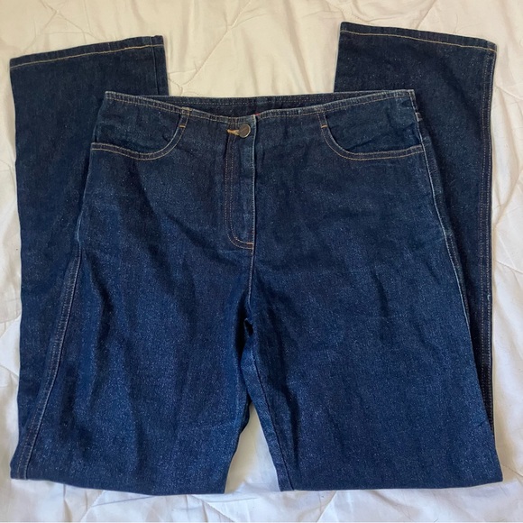 BCBGMaxAzria Shimmering / Sparkly Dark Wash
Blue
Straight Leg Jeans
Size 6 - Picture 1 of 4
